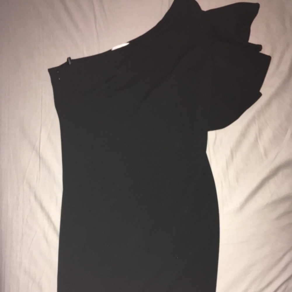 Calvin Klein One Sleeve Black Dress